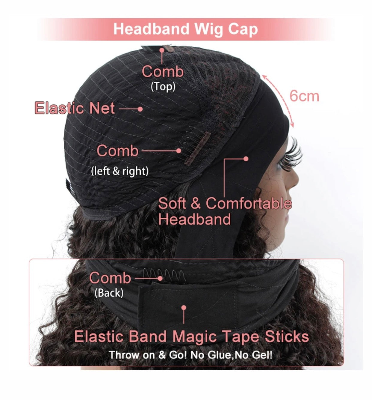 Headband Wig - Raw Cambodian Hair