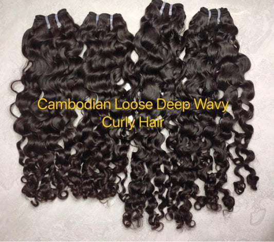 Cambodian Deep wavy curl Set